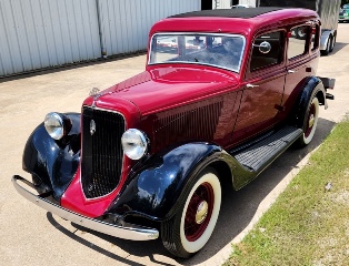 left front 1934 Plymouth PF 4 Door Sedan